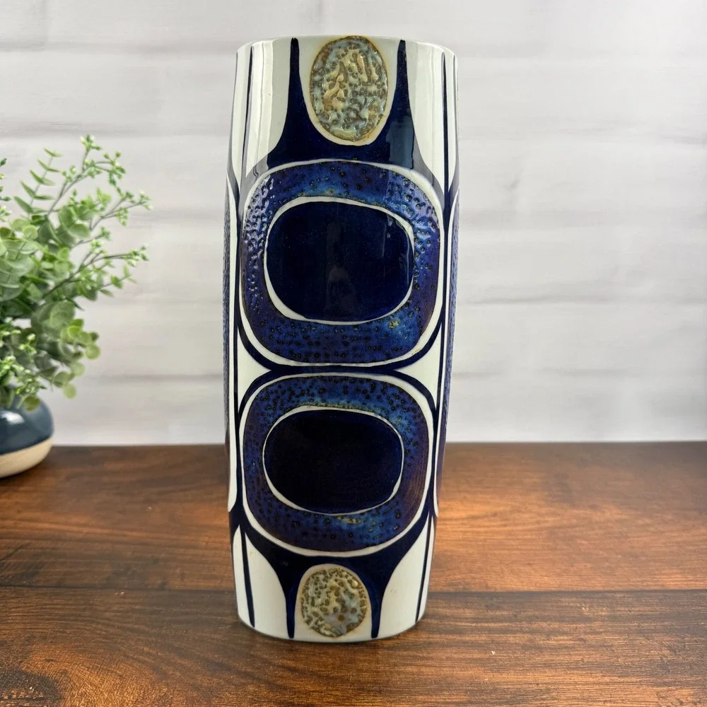 Royal Copenhagen Fajance Vase 450/3116 Inge-Lise Koefoed Danish Modern